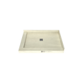Redi Base® 34 In x 48 In Left Double Threshold Corner Tileable Shower Pan Base with Center Drain