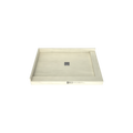 Redi Base® 34 In x 48 In Right Double Threshold Corner Tileable Shower Pan Base with Center Drain