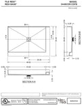 Redi Base® 34 In x 48 In Right Double Threshold Corner Tileable Shower Pan Base with Center Drain