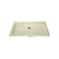 Redi Base® 34 In x 60 In Left Double Threshold Corner Tileable Shower Pan Base with Center Drain