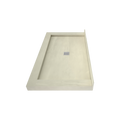 Redi Base® 34 In x 60 In Triple Curb Tileable Shower Pan Base with Center Drain