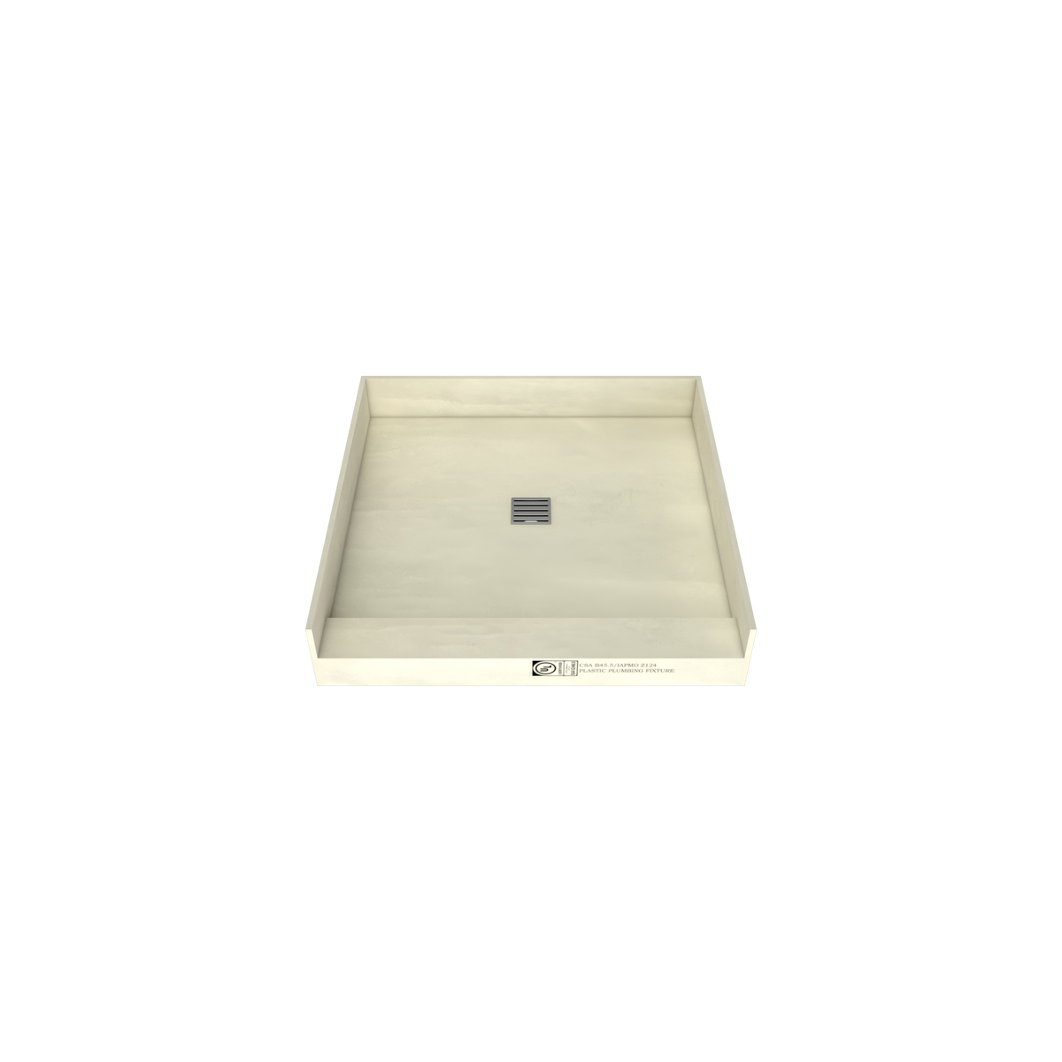 Redi Base® 36 In x 36 In Single Curb Tileable Shower Pan Base with