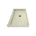Redi Base® 37 In x 60 In Single Curb Tileable Shower Pan Base with Center Drain