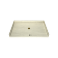 Redi Free® 37 In x 60 In Barrier Free Tileable Shower Pan Base with Center Drain