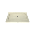 Redi Base® 37 In x 60 In Triple Curb Tileable Shower Pan Base with Center Drain