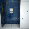 Redi Base® 37 In x 72 In Single Curb Tileable Shower Pan Base with Center Drain