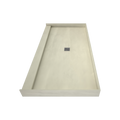 Redi Base® 37 In x 72 In Single Curb Tileable Shower Pan Base with Center Drain