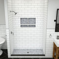 Redi Base® 37 In x 72 In Single Curb Tileable Shower Pan Base with Center Drain