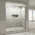 4000 Series 60 in. W x 76 in. H Semi-Frameless Bypass Sliding Shower Doors