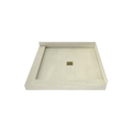 Redi Base® 42 In x 42 In Right Double Threshold Corner Tileable Shower Pan Base with Center Drain