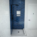 Redi Base® 42 In x 42 In Right Double Threshold Corner Tileable Shower Pan Base with Center Drain