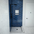 Redi Base® 42 In x 42 In Right Double Threshold Corner Tileable Shower Pan Base with Center Drain