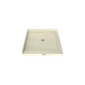 Redi Base® 42 In x 42 In Right Double Threshold Corner Tileable Shower Pan Base with Center Drain