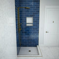 Redi Base® 42 In x 42 In Right Double Threshold Corner Tileable Shower Pan Base with Center Drain
