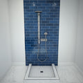 Redi Base® 42 In x 42 In Triple Curb Tileable Shower Pan Base with Center Drain