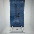 Redi Base® 42 In x 42 In Triple Curb Tileable Shower Pan Base with Center Drain