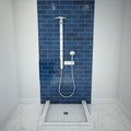Redi Base® 42 In x 42 In Triple Curb Tileable Shower Pan Base with Center Drain
