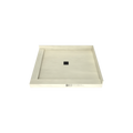 Redi Base® 42 In x 48 In Left Double Threshold Corner Tileable Shower Pan Base with Center Drain