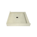 Redi Base® 42 In x 48 In Right Double Threshold Corner Tileable Shower Pan Base with Center Drain