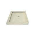 Redi Base® 42 In x 48 In Triple Curb Tileable Shower Pan Base with Center Drain