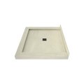 Redi Base® 42 In x 48 In Triple Curb Tileable Shower Pan Base with Center Drain