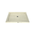 Redi Base® 42 In x 60 In Triple Curb Tileable Shower Pan Base with Center Drain