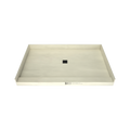 Redi Base® 42 In x 66 In Single Curb Tileable Shower Pan Base with Center Drain