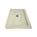 Redi Base® 42 In x 66 In Triple Curb Tileable Shower Pan Base with Center Drain