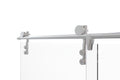 4600 Series 47 in. W x 76 in. H Frameless Sliding Shower Door with Fixed Panel