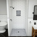 Redi Free® 48 In x 38 In Barrier Free Tileable Shower Pan Base with Center Drain
