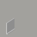 Tone Collection Glossy 4.25 In x 6 In Solid Color Ceramic Left Cove Corner Wall Tile