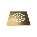 Redi Drain® Brushed Gold Drain Plate, 4¼″ square