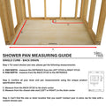 Redi Trench® 36 x 72 Shower Pan Back Solid BN Trench