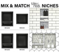 Redi Niche® Double Recessed Shelf, 16″W x 20″H x 4″D