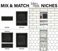 Redi Niche® Single Recessed Shelf, 16″W x 6″H x 4″D