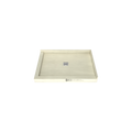 Redi Base® 30 In x 42 In Left Double Threshold Corner Tileable Shower Pan Base with Center Drain