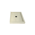 Redi Base® 30 In x 42 In Triple Curb Tileable Shower Pan Base with Center Drain
