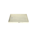 Base'N Bench® 30 In x 60 In Single Curb Tileable Shower Pan Base with Left Drain and Bench