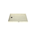 Redi Base® 30 In x 48 In Right Double Threshold Corner Tileable Shower Pan Base with Left Drain