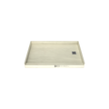 Base'N Bench® 30 In x 60 In Single Curb Tileable Shower Pan Base with Right Drain and Bench
