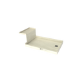 Base'N Bench® 30 In x 60 In Single Curb Tileable Shower Pan Base with Right Drain and Bench