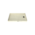 Redi Base® 30 In x 48 In Single Curb Tileable Shower Pan Base with Right Drain