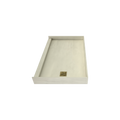 Redi Base® 30 In x 48 In Single Curb Tileable Shower Pan Base with Right Drain