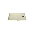 Redi Base® 30 In x 48 In Single Curb Tileable Shower Pan Base with Right Drain