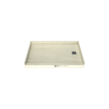Redi Base® 30 In x 48 In Single Curb Tileable Shower Pan Base with Right Drain