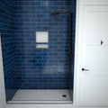 Redi Base® 30 In x 48 In Single Curb Tileable Shower Pan Base with Right Drain