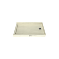 Redi Base® 30 In x 48 In Left Double Threshold Corner Tileable Shower Pan Base with Right Drain