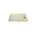 Redi Base® 30 In x 48 In Left Double Threshold Corner Tileable Shower Pan Base with Right Drain