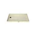 Redi Base® 30 In x 54 In Single Curb Tileable Shower Pan Base with Left Drain
