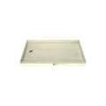 Redi Base® 30 In x 54 In Single Curb Tileable Shower Pan Base with Left Drain